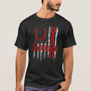 Aankomende Hoefijzer Hoof Trimming Equine Shoeing T-shirt
