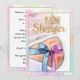 Aankomende moeder Baby shower uitnodiging