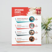 Aankomende Sjabloon van de flyer voor evenementenp (Staand voorkant)