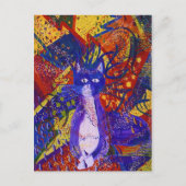 Aankomst - Abstracte moderne liefdespartij Uitnodiging Briefkaart (Voorkant)