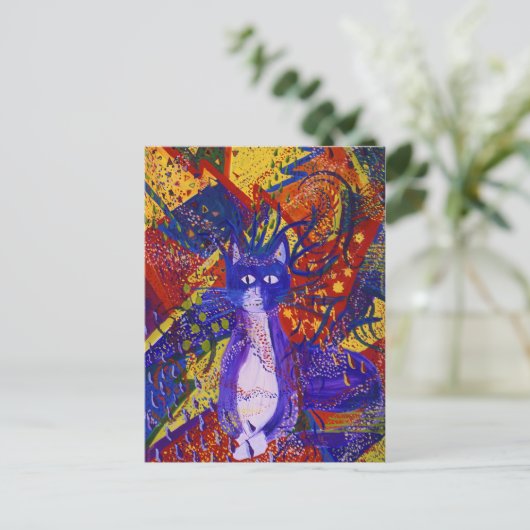 Aankomst - Abstracte moderne liefdespartij Uitnodiging Briefkaart (Staand voorkant)