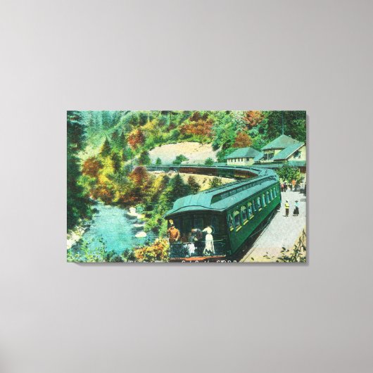 Aankomst bij de Springs Canvas Afdruk (Voorkant)