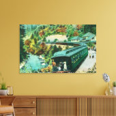 Aankomst bij de Springs Canvas Afdruk (Insitu (Woonkamer))