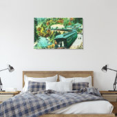 Aankomst bij de Springs Canvas Afdruk (Insitu (Slaapkamer))