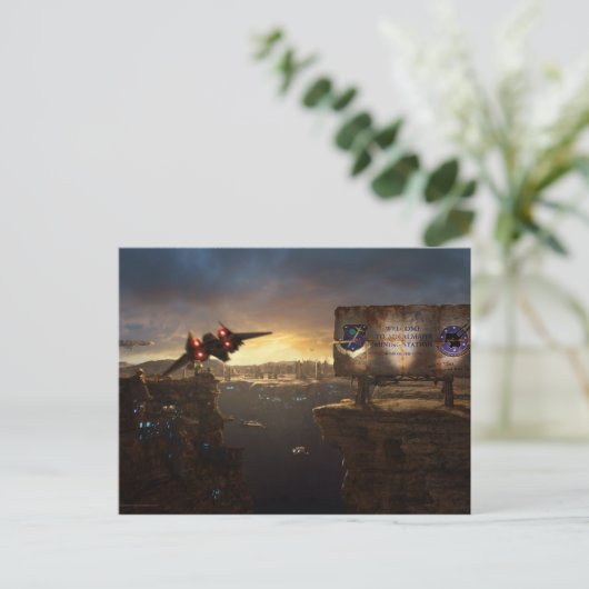 Aankomst bij het Briefkaart Adcalmahr (Staand voorkant)