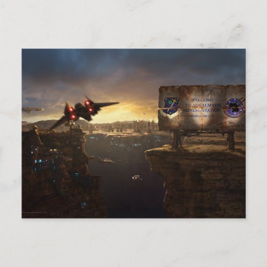 Aankomst bij het Briefkaart Adcalmahr (Voorkant)