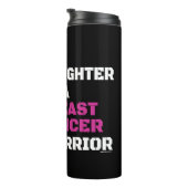 Aankomst/blok/dochter... Borstkanker Thermosbeker (Geroteerd rechts)