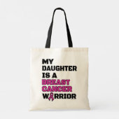 Aankomst/blok/dochter... Borstkanker Tote Bag (Achterkant)