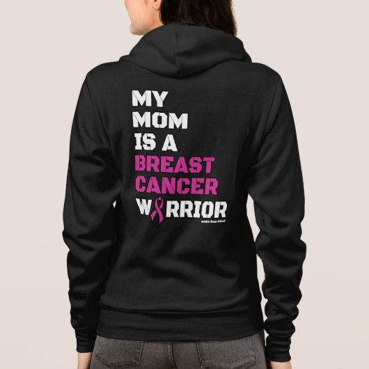 Aankomst/Blok/Mam... Borstkanker Hoodie (Achterkant)