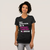 Aankomst/blok/zuster...Borstkanker T-shirt (Voorkant volledig)