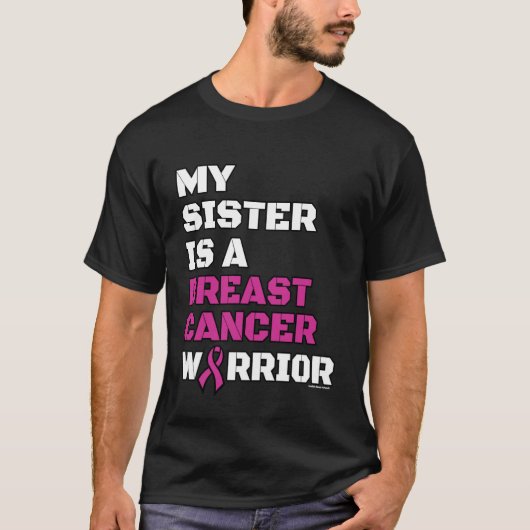 Aankomst/blok/zuster...Borstkanker T-shirt (Voorkant)