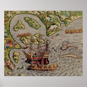 Aankomst en ontscheping poster