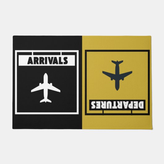 Aankomst en vertrek, housewarming welkom deurmat (Voorkant)