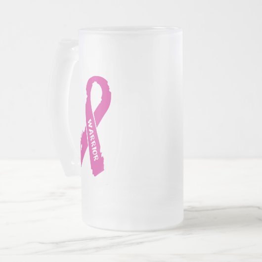 Aankomst/getorn lint...Borstkanker Matglas Bierpul (Voorkant links)