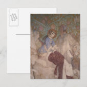Aankomst in Eisenach, c.1854/55 Briefkaart (Voorkant / Achterkant)