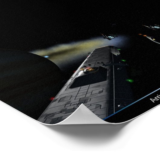 Aankomst in Fomalhaut Poster (Hoek)