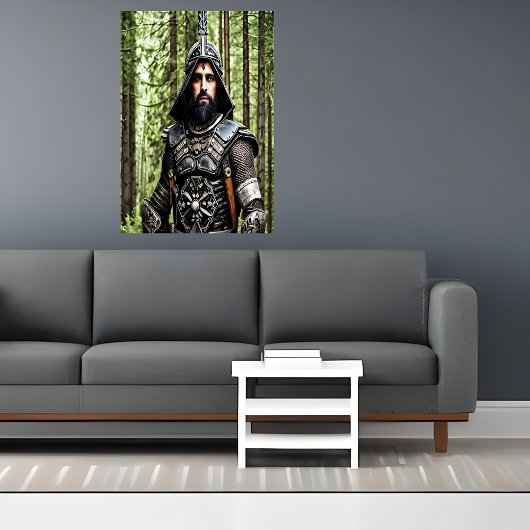 Aankomst in het bos | AI Art Poster