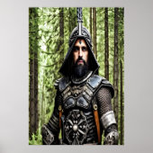 Aankomst in het bos | AI Art Poster (Voorkant)