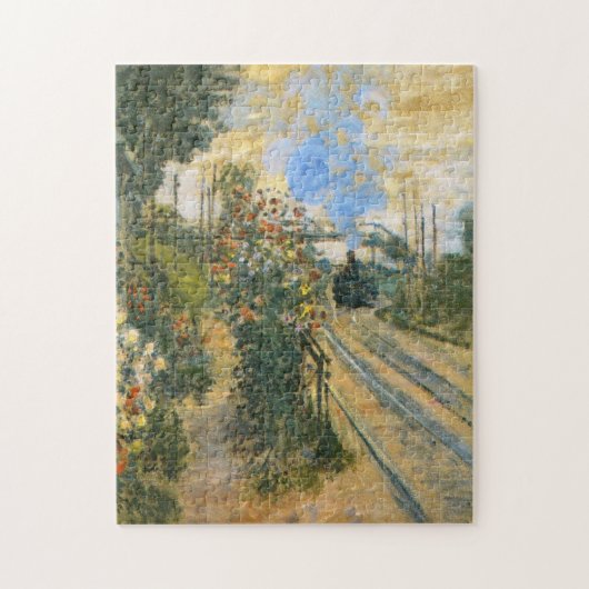 Aankomst in Montegeron Monet Fine Art Legpuzzel (Verticaal)