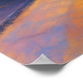 Aankomst kogeltrein - Pastel schilderstijl Poster (Hoek)