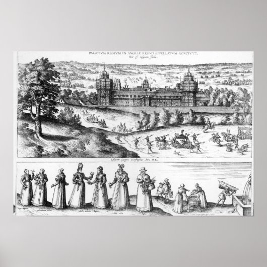 Aankomst koningin Elizabeth I Poster (Voorkant)