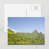 Aankomst met de veerboot naar Moorea, Frans-Polyne Briefkaart (Voorkant / Achterkant)