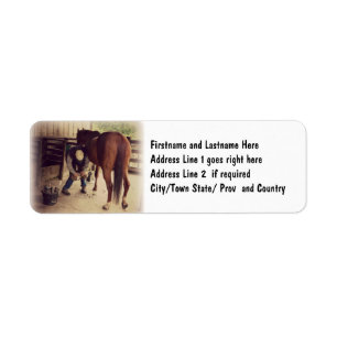 Aankomst - Mooie foto-hoeffoto van paarden - Trim Etiket