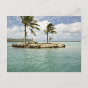 Aankomst op luchthaven in Bora Bora, Society Briefkaart