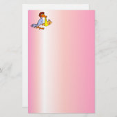 Aankomst pasbaar babymeisje - een winkelbestelling briefpapier (Voorkant / Achterkant)