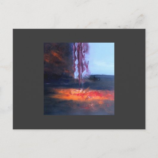 aankomst ' s morgens briefkaart (Voorkant)