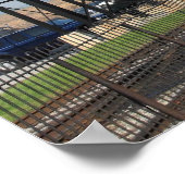 Aankomst stoommotor poster (Hoek)