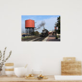 Aankomst stoommotor poster (Keuken)