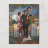 Aankomst thuis, na het werk van de dag - N.C. Wyet Briefkaart (Voorkant)