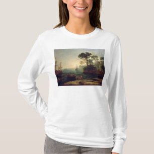Aankomst van Aeneas in Italië, de Dageraad van de T-shirt