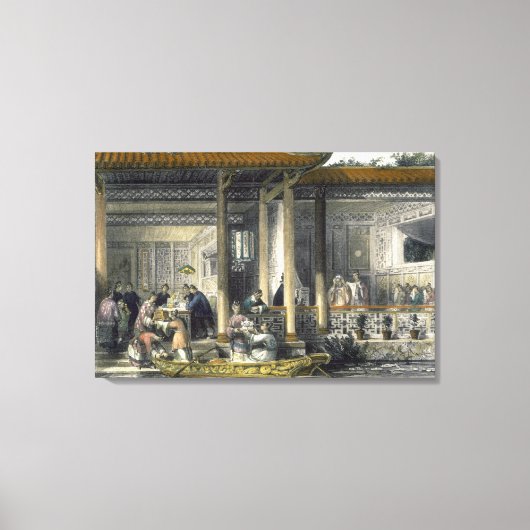 Aankomst van Cadeaus voor het huwelijk bij het ver Canvas Afdruk (Voorkant)
