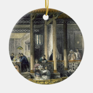 Aankomst van Cadeaus voor het huwelijk bij het ver Keramisch Ornament