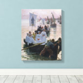 Aankomst van de concessieovereenkomst van St. Anne Canvas Afdruk (Insitu (Houten vloer))