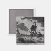 Aankomst van de Engelsen in Roanoke Magneet (Voorkant / Achterkant)
