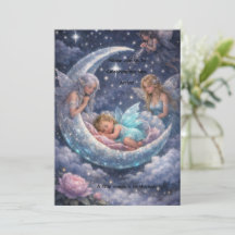 Aankomst van de maanlichtbaby uitnodiging