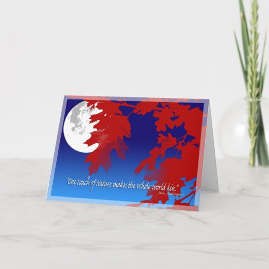 Aankomst van de Natuur Vakantiedagen Kaart (Voorkant)