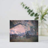 Aankomst van de Normandische trein, Gare Saint-Laz Briefkaart (Staand voorkant)