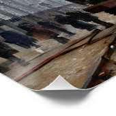 Aankomst van de Normandische trein Perfect Poster (Hoek)