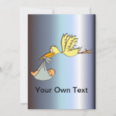 Aankomst van de pasgeboren Baby - levering van een Aankondiging (Voorkant)