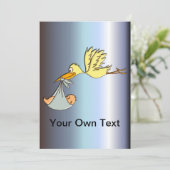 Aankomst van de pasgeboren Baby - levering van een Aankondiging (Staand voorkant)