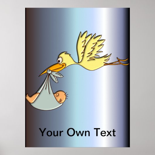 Aankomst van de pasgeboren Baby - levering van een Poster (Voorkant)