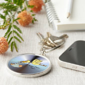 Aankomst van de pasgeboren Baby - levering van een Sleutelhanger (Zijkant)