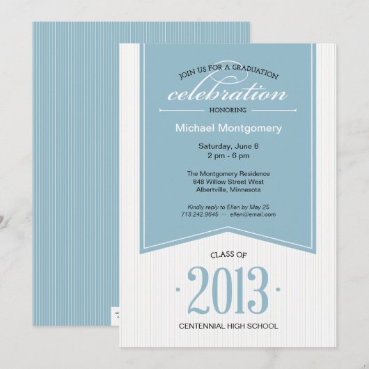 Aankomst van de Uitnodiging van de Partij van de G (Voorkant / Achterkant)