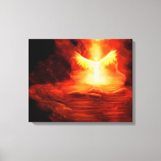 Aankomst van een engel canvas afdruk (Voorkant)