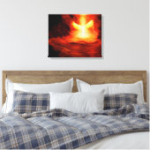 Aankomst van een engel canvas afdruk (Insitu (Slaapkamer))