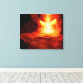 Aankomst van een engel canvas afdruk (Insitu (Houten vloer))